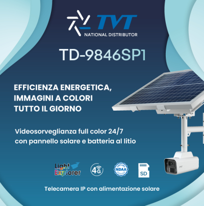 TD9846SP1: la telecamera che ridefinisce il concetto di sorveglianza indipendente